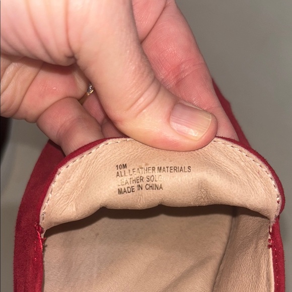 Antonio Melani Red Suede Loafers. Size 10. Excellent condition. Timeless style! - Picture 8 of 8